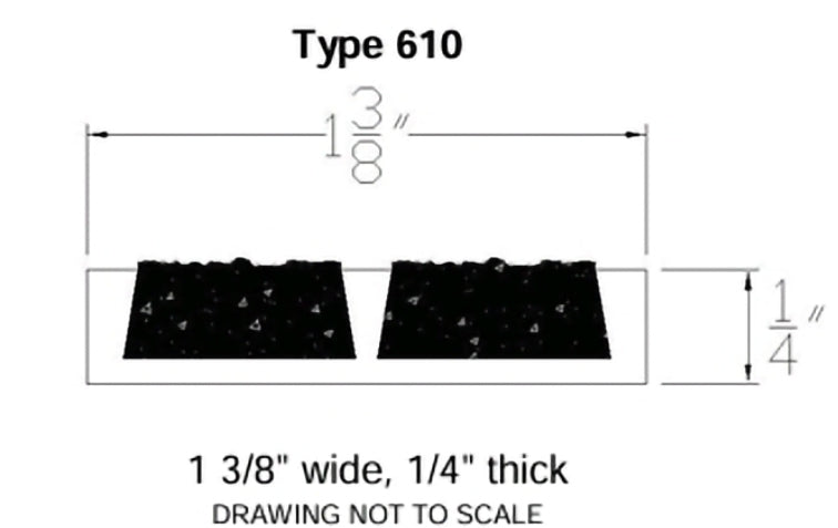 WOOSTER - SuperGrit Tread Strips: TYPE 610
