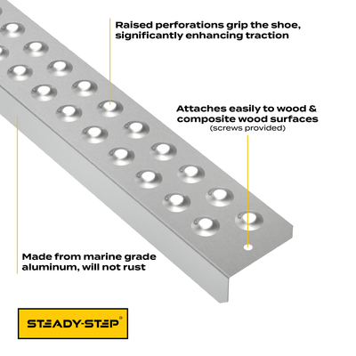 Anti-Slip Stair Nosing for Outdoor Stairs - Durable Aluminum