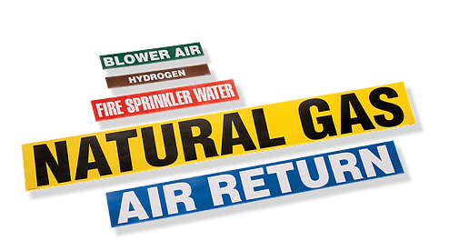 Adhesive Pipe Markers - Type 2 Identification