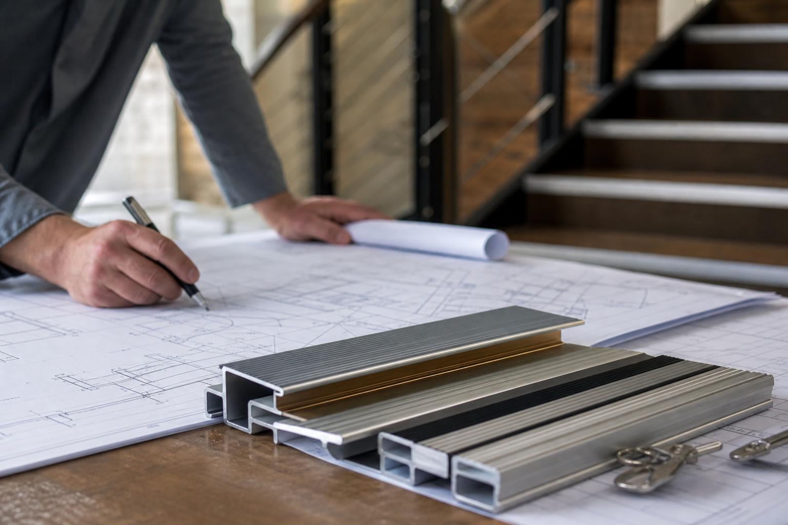 Specifications for Aluminum Stair Nosings in Architectural Plans