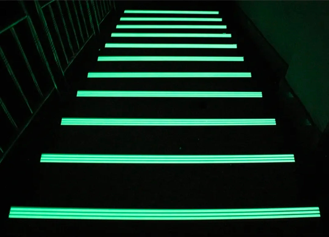 Glow in the Dark aluminum stair nosing