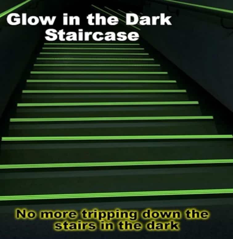 Glow in the Dark Stair Nosing