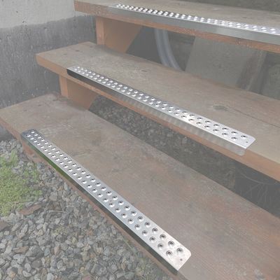 Anti-Slip Stair Nosing for Outdoor Stairs - Durable Aluminum – Safety Step  Canada