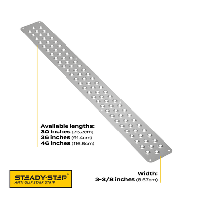 Anti-Slip Stair Strip for Outdoor Stairs - Durable Aluminum – Safety ...